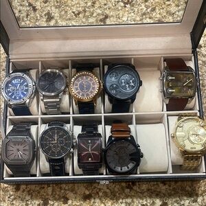 Men's Black and Gold Watch Collection
